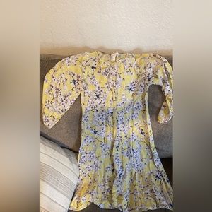 H and M yellow garden dress